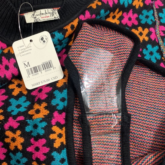 NWT- Free People Winter Warmer Bodysuit in Party Combo - Size: Small & Med - Picture 13 of 15